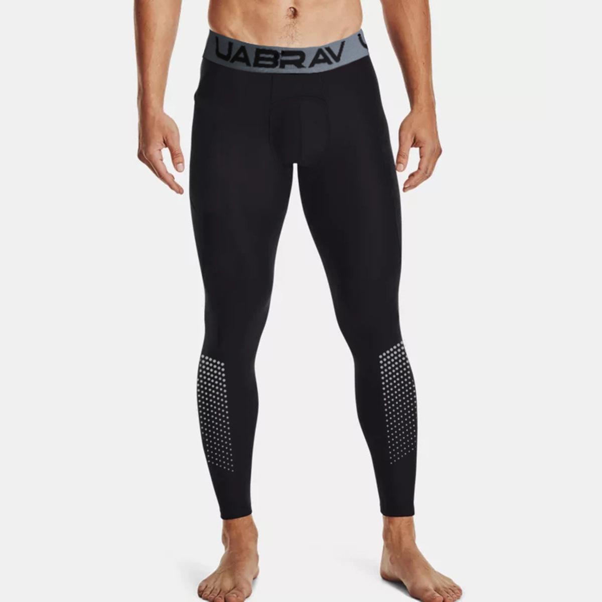 

Мужские быстросохнущие компрессионные тайтсы для осенне-зимнего баскетбола, бега и фитнеса M чёрный