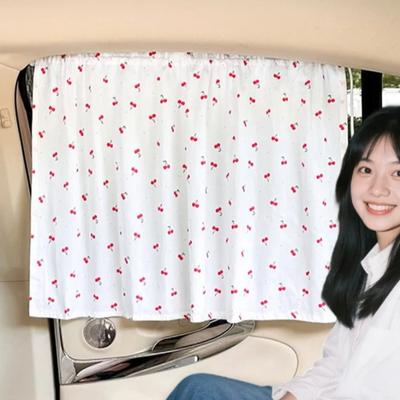 Car Curtain Cartoon Cotton Fabric Auto Sunshades - Car Suction Cup Curtain Sun Protection Heat Insulation Shades