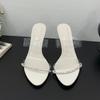Mode Neu 2025 Pumps Pantoletten Damen Absätze Schuhe Luxus Mode Strasssteine Damen Runde Zehenpartie Schuhe Damen High Heels Schuhe Sandalen