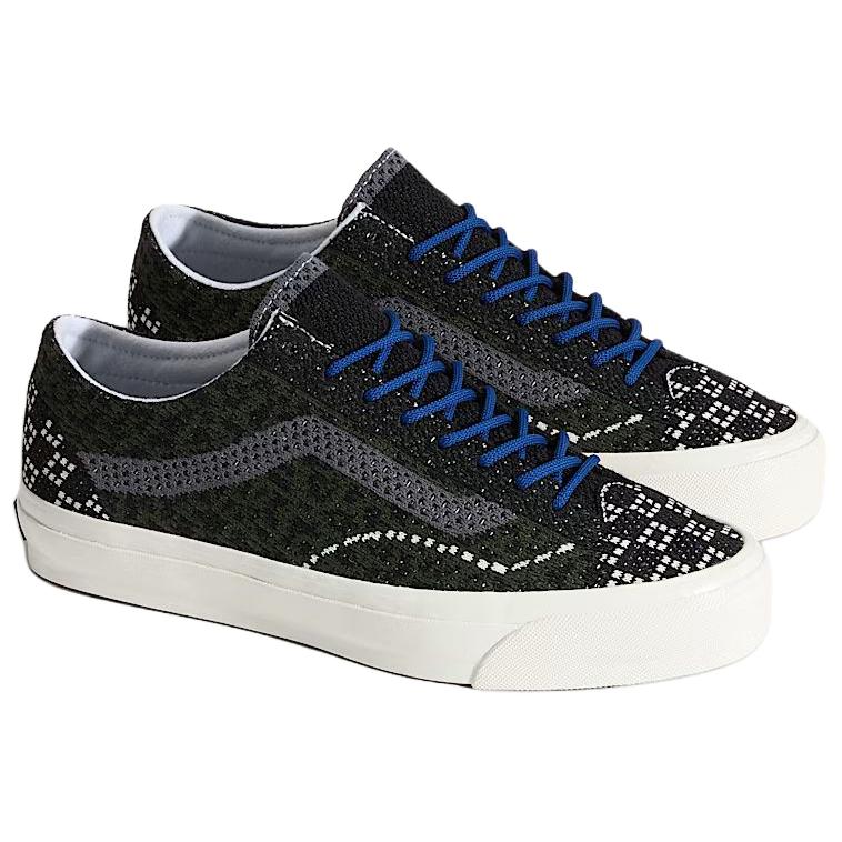 Vans Premium Old Skool Knit Pack - Cheetah Tørket Kelp Grønn Unisex Sneakers Svart VN000EFKEMU