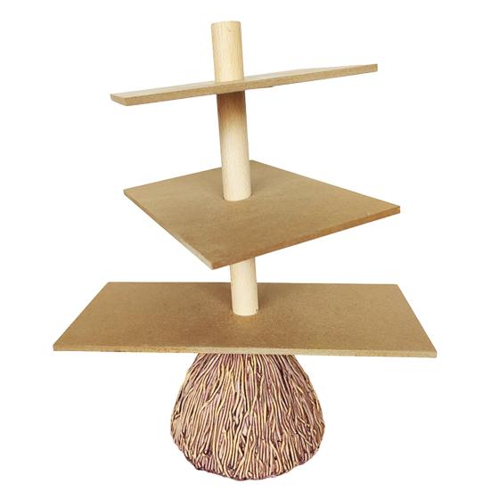 Halloween Broom Cupcake Stand 3 Tiers Snake Bowl Cake Dessert Pastry Holder Tiered Severing Tray Display Rack Tower Decoration Festival Party Supplies