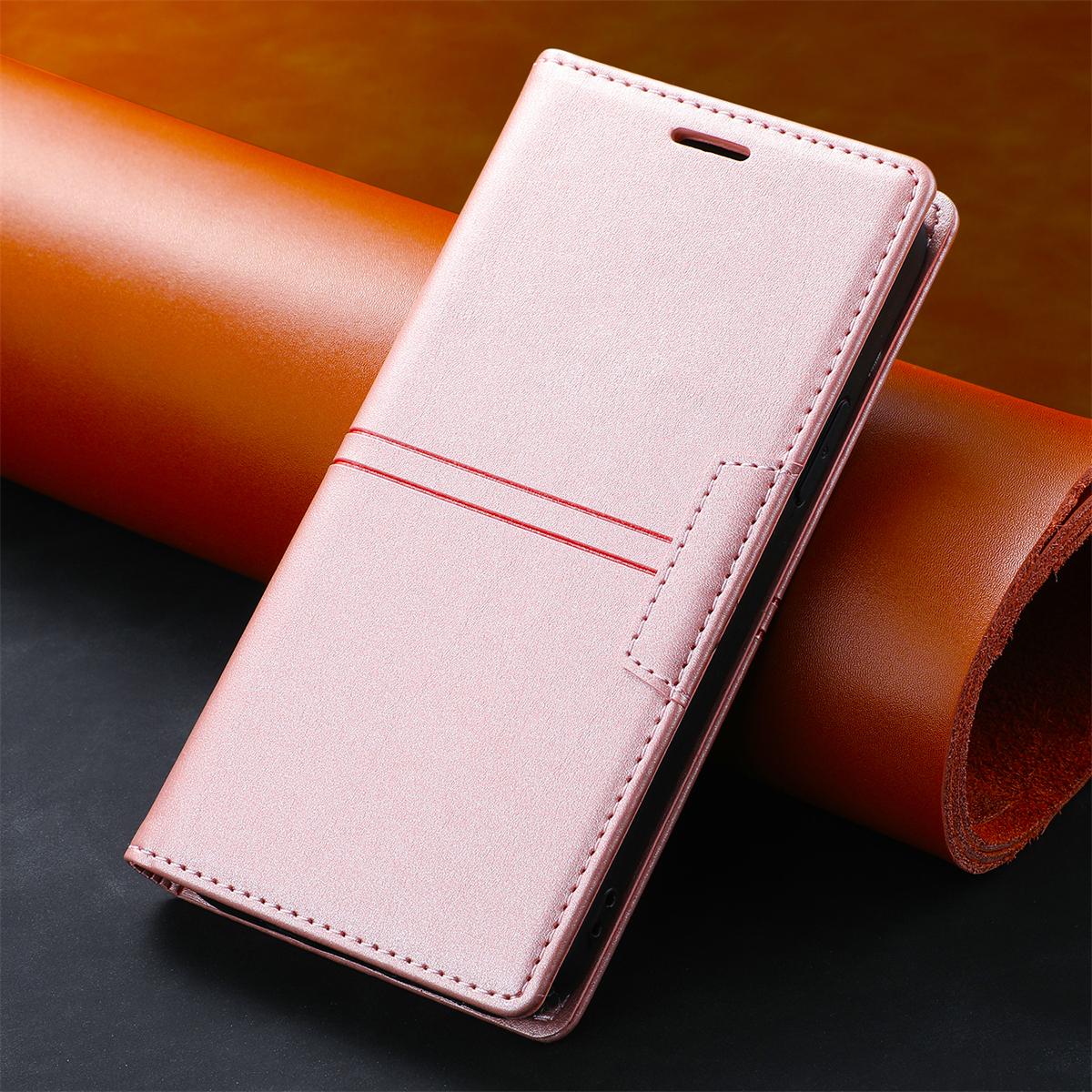 

Luxury Flip Leather Case for for iPhone 17 Air 16E 16 15 14 13 11 12 Pro XS Max XR 8 7 Plus SE MWallet Cards Holder Phone Cover iPhone X рожевий