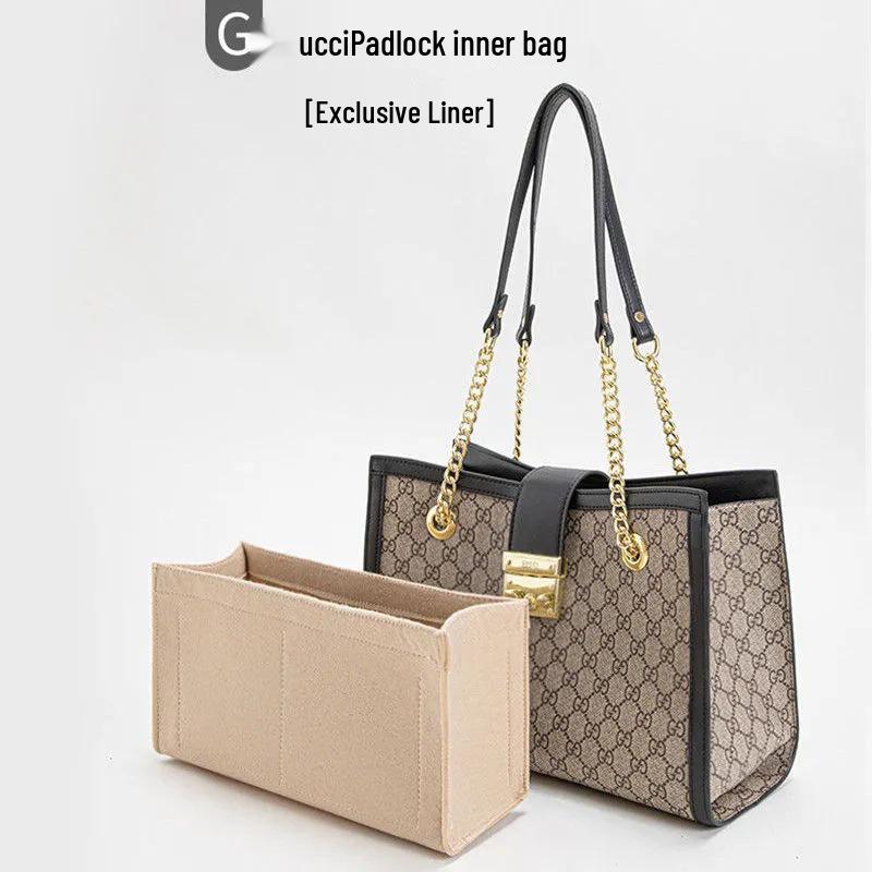 Lightweight Felt Inner Bag Organizer with Support and Divider Pockets
