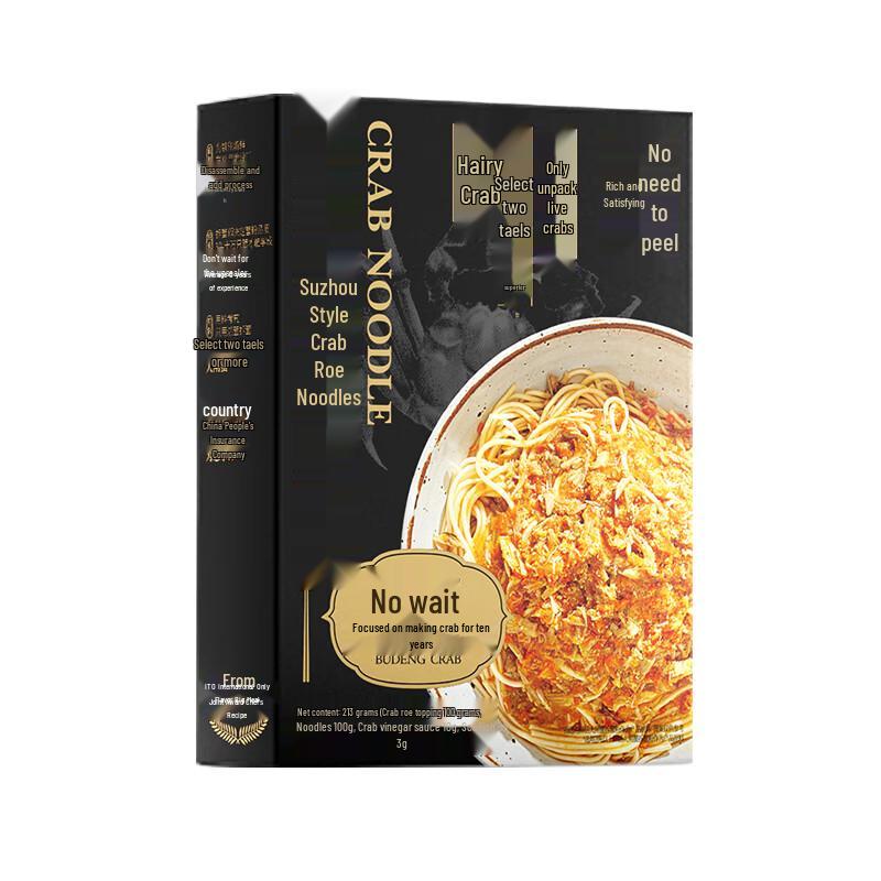 Bùděng Black Gold Authentic Suzhou Style Crab Roe Instant Noodles