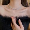 Elegant Rhinestone-Studded Intertwined Necklace & Earring Set