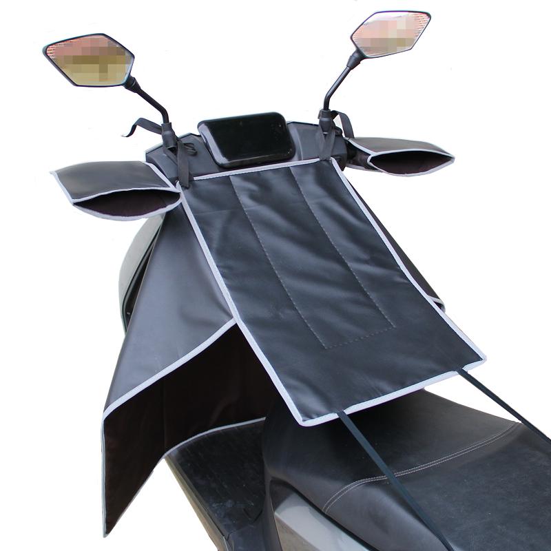 Windproof Plush Winter Cover for Electric Scooters & Motorcycles - Universal, All-Season, Two-Piece