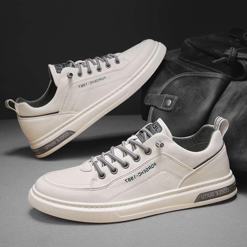 Men's shoes summer 2025 new breathable little white shoes versatile trend dad shoes men's thick-soled heightening sneakers