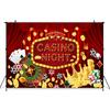 Mocsicka Casino Nacht Fotografie Hintergrund Las Vegas Party Roter Vorhang Hintergrundtuch Roulette Poker Goldmünzen Fotokabine