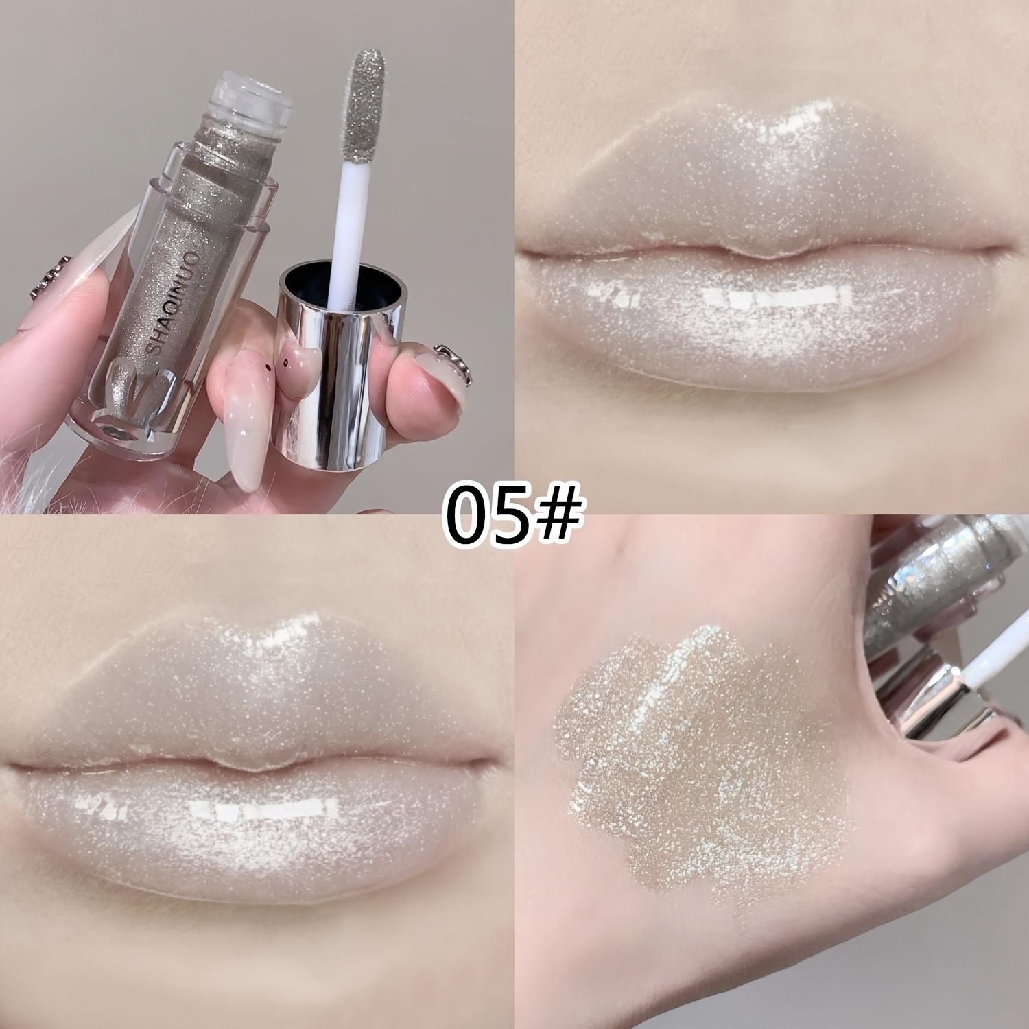 

Soft and Lightweight Lip Gloss, Smoky Mirror Lip Glaze, Shimmering Glass Lip Gloss, Hydrating Watery Lip Gloss Lip Makeup Gift 05