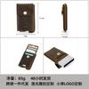 Crazy Horse Leather RFID Anti Theft Brush Automatic Card Box Leisure Fashion European American Trend Set Bag