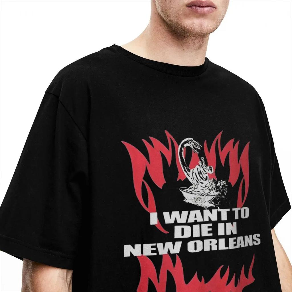 Herren Damen Ich möchte in New Orleans sterben T-Shirts Merchandise G59 G 59 Records T-Shirt Kleidung T-Shirt