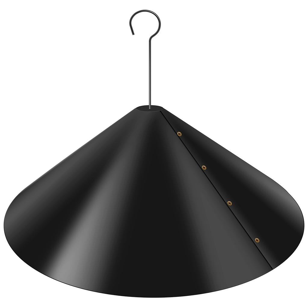 18 inch Squirrel Baffle Wrap Around Squirrel Proof Baffles Durable Plastic Bird Feeder Guard with Hook Outdoor Hanging Squirrel