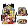 Primary And Secondary School Students Dragonball Schoolbag Three-Piece Cartoon Animation Backpack