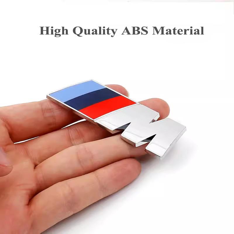 3d ABS Logo M Sport Emblem Car Fender Side Badge Rear Trunk Sticker for BMW E39 E46 E90 E60 E87 E53 F10 F20 F30 F15 F16 X1 X3 X5