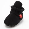 KIDSUN Baby Girls Sock Shoes Infant Boys Autumn Winter Solid Color Cotton Sole Anti-slip Flat Toddler Crib Shoes First Walkers