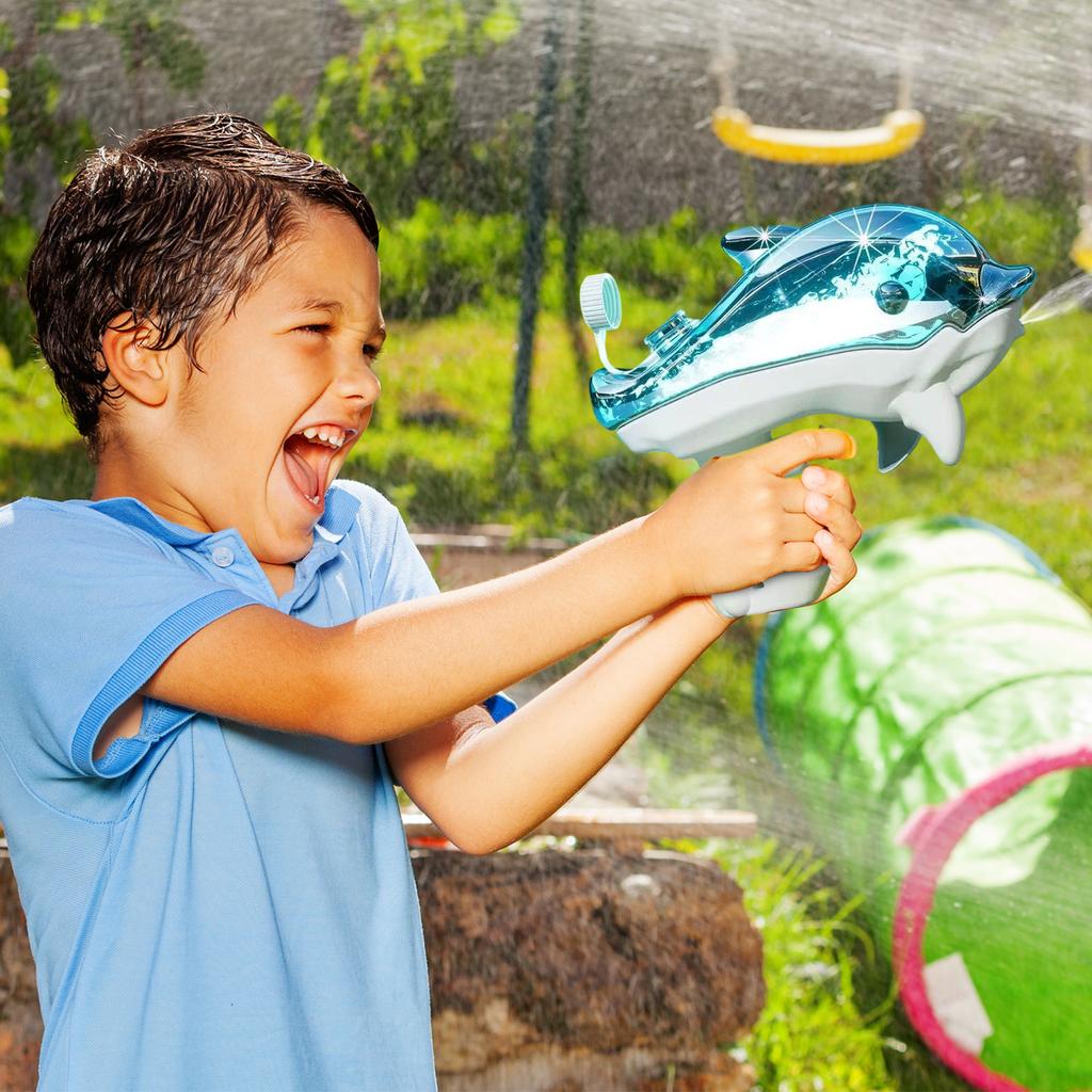 Shark Shaped Water Gun Toy for Kids Durable Plastic Construction Easy to Use Trigger Mechanism Suitable for Outdoor Water Play Activities