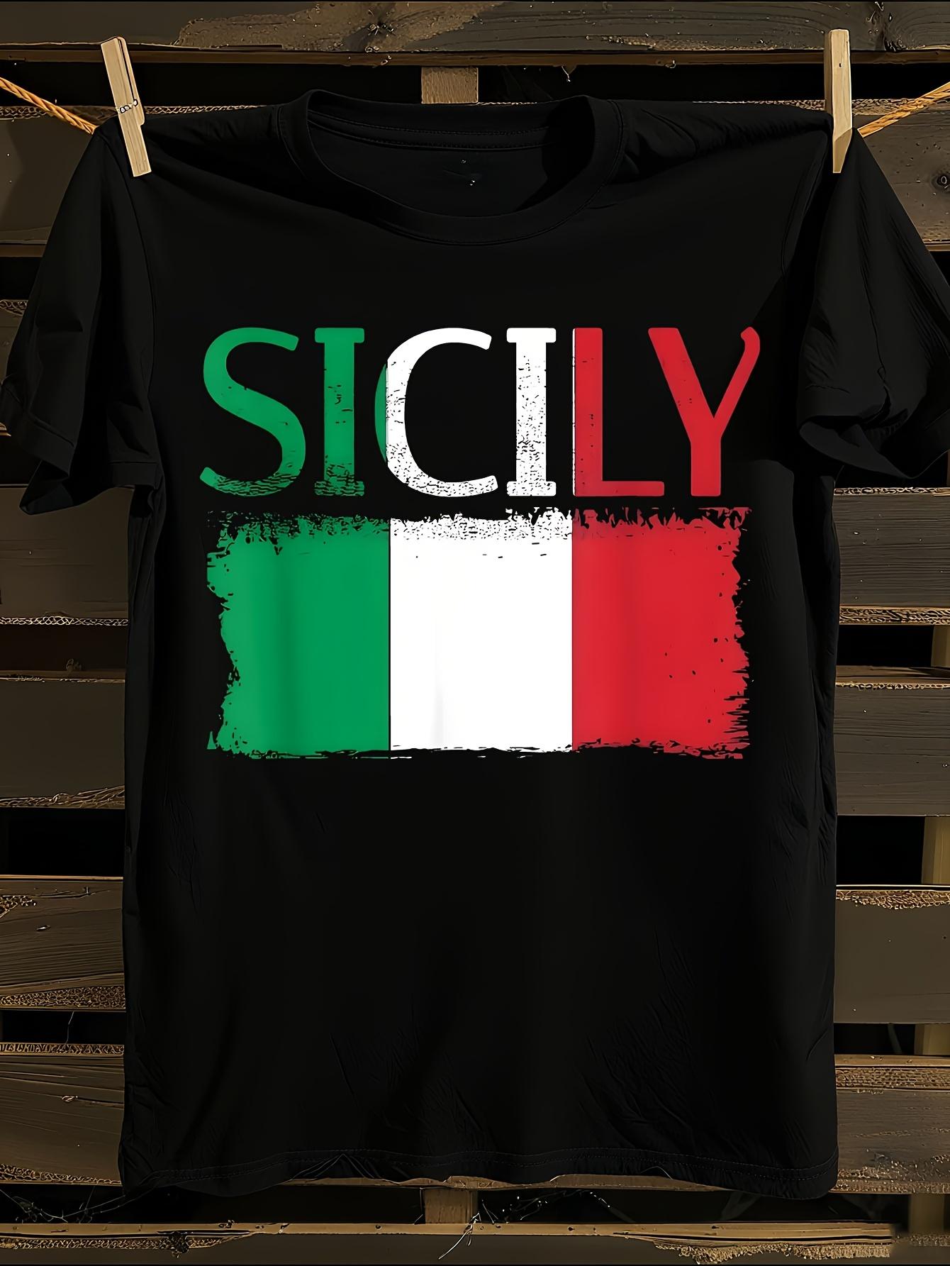 s Plus Size Vintage Tshirt Vintage Sicily Italy Tshirt L