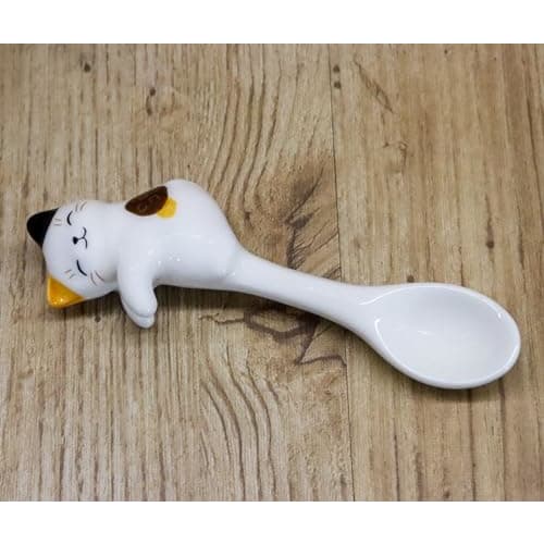 Yakushi Kiln Cat Spoon Nekobiyori Hanging Spoon (Mike)