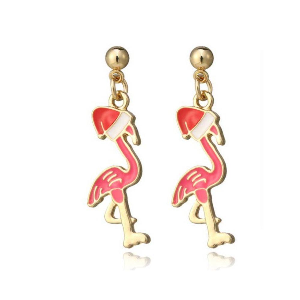 Christmas Santa Snowflake Earrings Cane Candy Bells Elk Earrings Christmas Hat Earrings