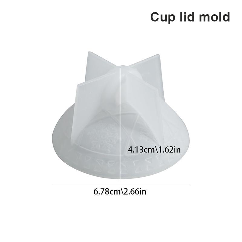 Christmas Ornaments Round Candle Jar Silicone Mold DIY Handmade Relief Snows Berry Ball Plaster Resin Storage Box Craft Molds