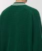 Musinsa Standard Varsity Knit Cardigan [Green/Cream]