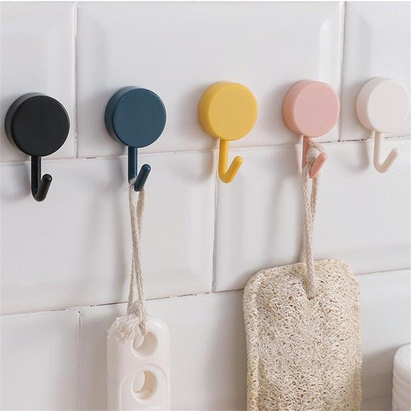 Colorful Adhesive Hooks Cute Utility Hooks Key Hooks For Wall Decorative Hook Wall Mount