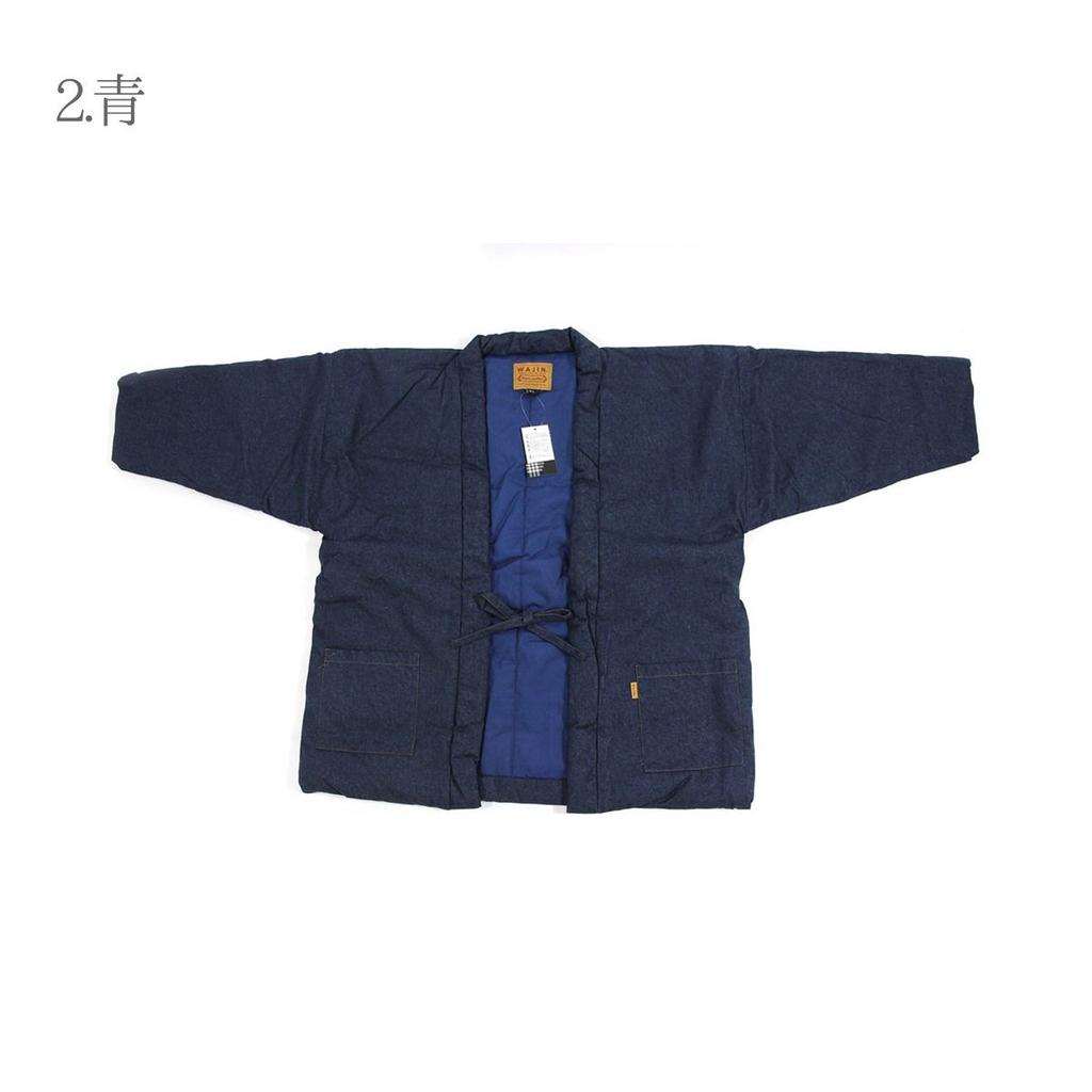 [Tosen] Unisex Denim Hanten (Half-Ten), Size LL, Blue, Dotera, Chanchanko