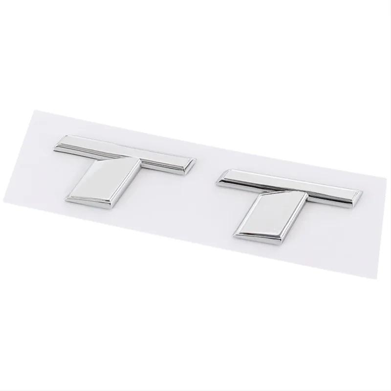 3d ABS Chrome Black TT Logo Letters Car Trunk Emblem Badge Decal For TT RS MK1 8N 8J MK3 8S MK2 TT Sticker Accessories