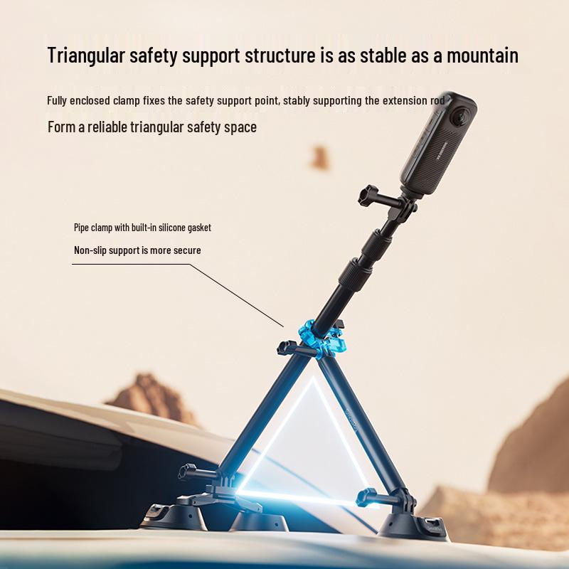 7Smog Panoramic Suction Cup Car Mount for Pocket3 Sports Camera