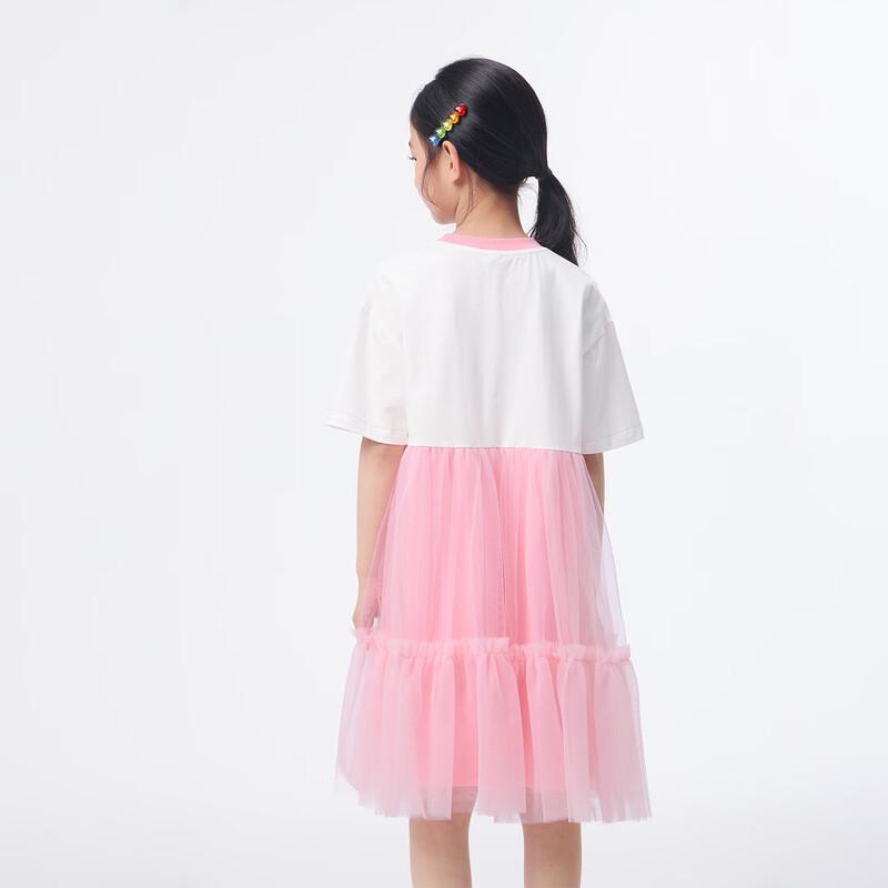 Girls' Cat Print Cool Mesh Summer Dress