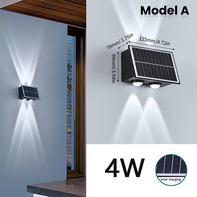 

Настенные светильники на солнечных батареях, уличные солнечные лампы, солнечные светильники, уличный светильник для сада, двора, водонепроницаемый настенный светильник Cold white