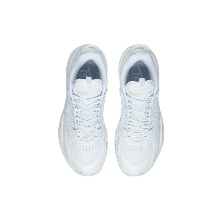 נעלי כדורסל Li Ning All City 10 לגברים, גפה נמוכה, סטנדרטי, לבן/אפור אנטארקטי ABAS019-4