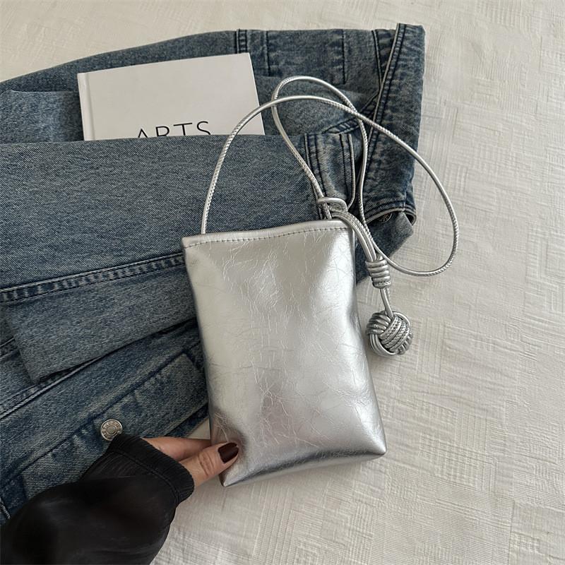 Trendy Gold Crossbody Phone Bag For Casual Daily Use Chic Small Handbag