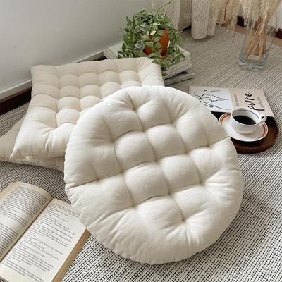 Soft Fluffy High Elasticity Chair Seat Cushion Round/Square Living Room Chair Car Seat Stuffed Cushion Household Supplies