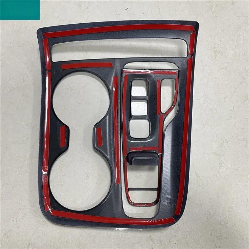 Rivestimento Pannello Copertura Console Centrale Leva Cambio Auto Effetto Legno ABS Opaco Fibra di Carbonio Per Hyundai Tucson NX4 2021-2023