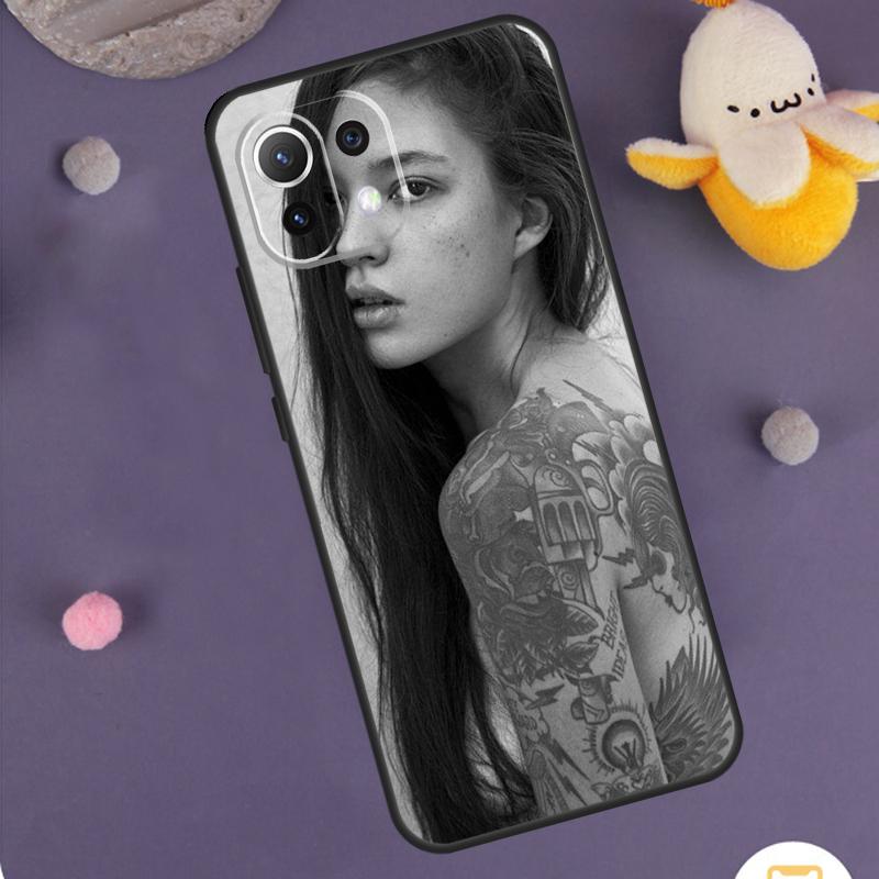 Sexy Sleeve Tattoo Girl Case For Xiaomi 15T Pro 13T 14T 14 15 Ultra 17 Pro Max POCO F8 Pro F5 F6 F7 X5 X6 X7 Cover