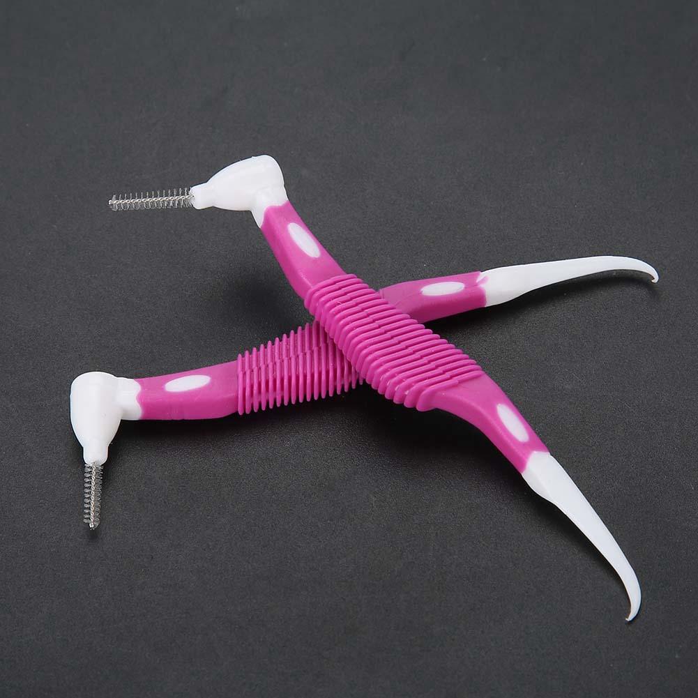 8pcs/set Colours Disposable Toothpicks Soft Interdental Brushes Dental Oral Care Tools