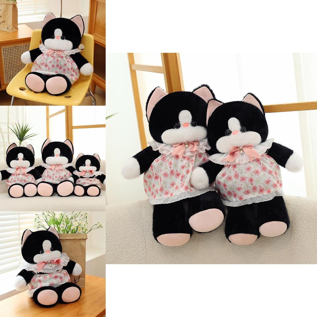 Cute And Realistic Cat Plush Toy Doll Sleep Pillow For Girls Soft Cuddly Gift