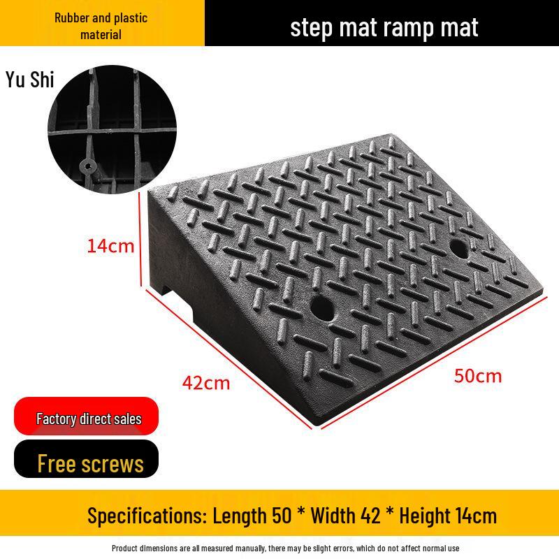 Heavy-Duty Rubber/Plastic Curb Ramp & Speed Bump Pad