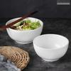 White Ceramic Rice and Soup Bowls