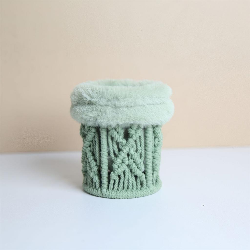 Bohemian Cotton Rope Pen Eyeglass Holder Multipurpose Fabric Storage Organizer For Desk Office Home Decor