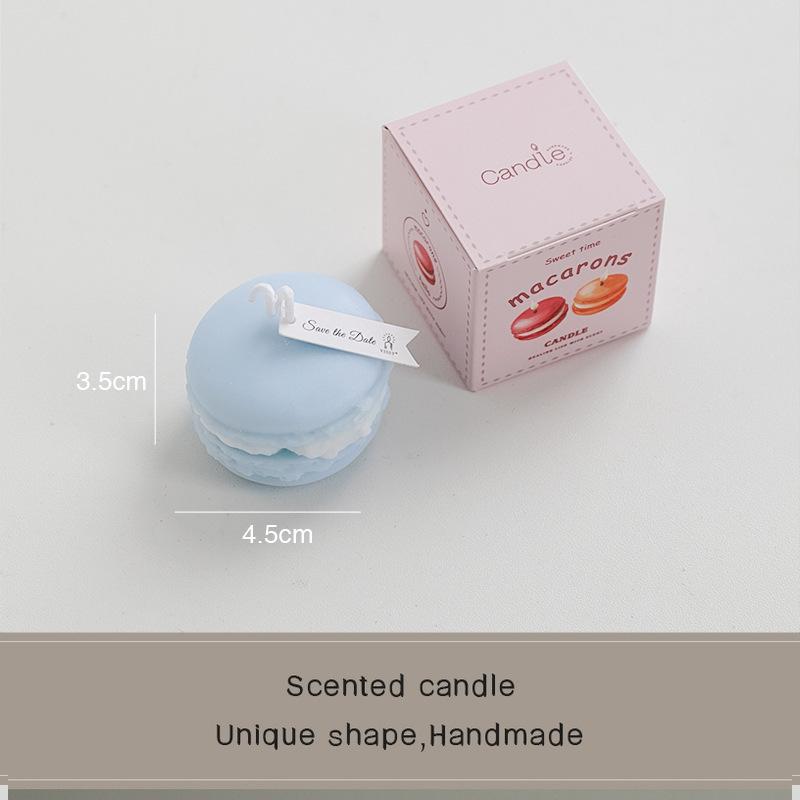 Macaron scented candle souvenir wedding fragrance small gift handmade candle simulation modeling wax