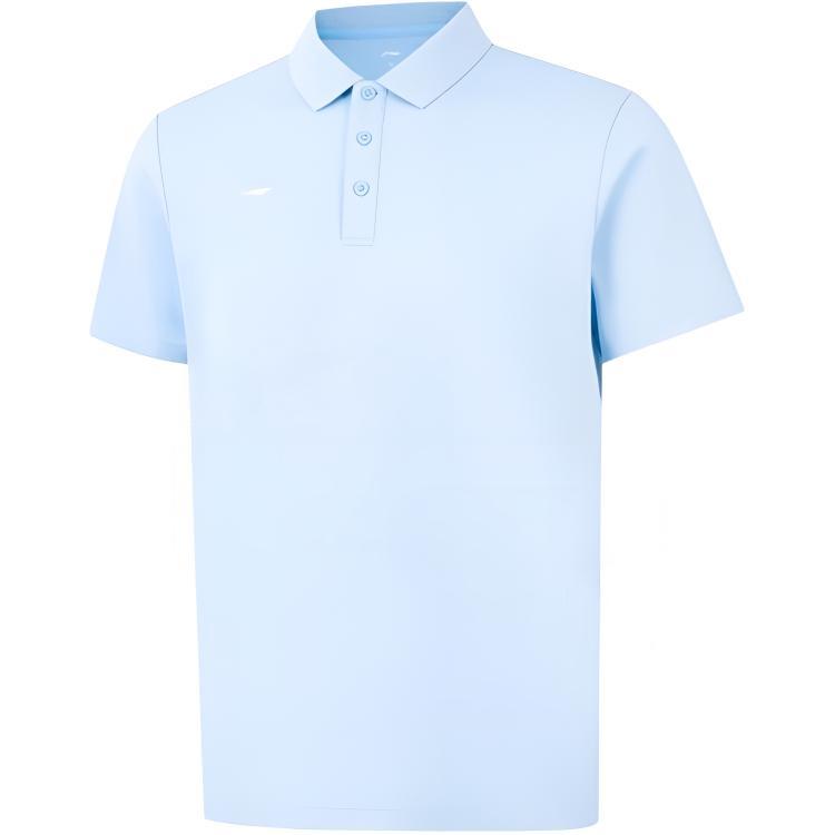 Li-Ning Sports Trend Series Solid Color Simple Versatile Casual Short Sleeve Polo Shirt Men tops APLW761-3 S