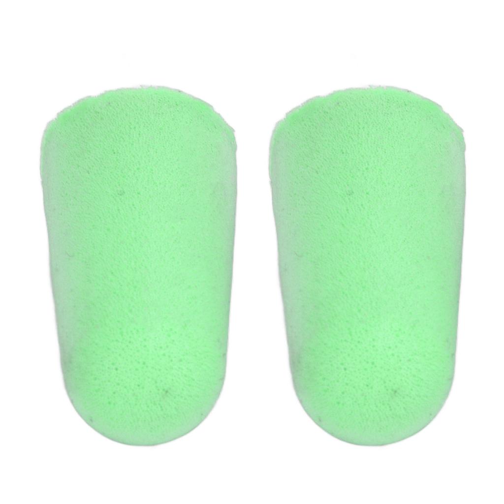 2Pcs Earplugs Sponge Sound Insulation Noise Prevention Household Sound Insulation EarplugsGreen