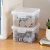 Scatola di stoccaggio portatile Album per banconote Valuta Cassa per banconote Scatole da collezione per monete Portaoggetti Custodia in plastica trasparente