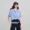 Chuyu Women's Retro Plaid Short Sleeve Polo Shirt