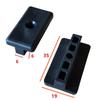 WPC Flooring T-Shaped Plastic Clip with Stainless Steel 6mm Screw Wood-Plastic Fastener