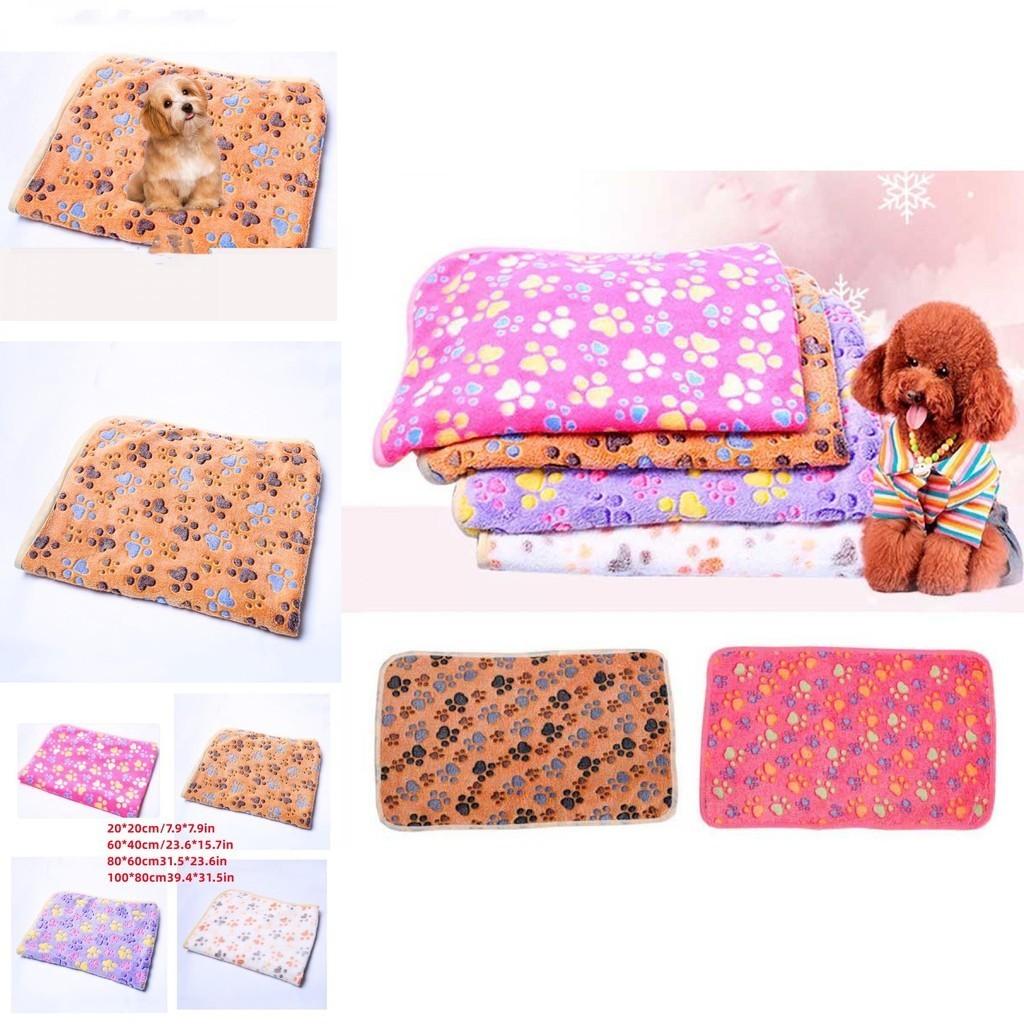 Coral Velvet Dog Kennel Pad Pet Blanket For Autumn And Winter Warm And Comfortable