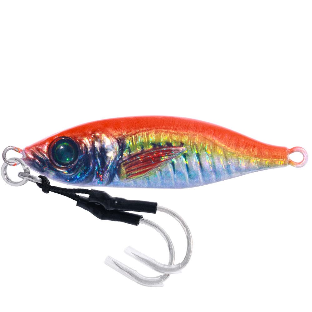 30G 40G 60G 80G Metal Jig Candy Casting Lead Bait Jigging Bait Slow Pitch With Assist Hooks Jigs Lure