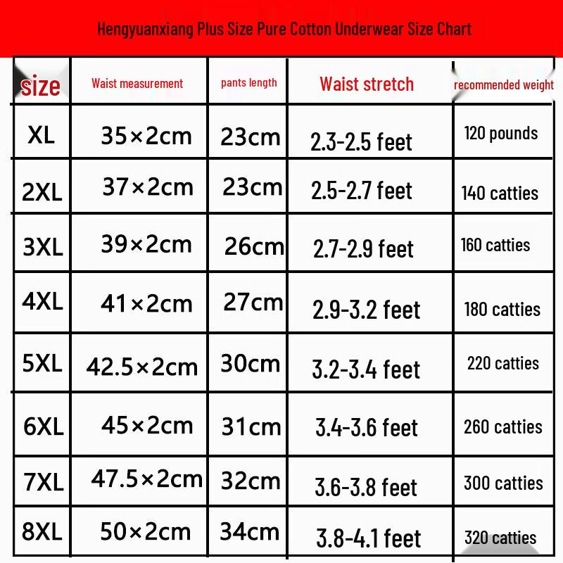 Hengyuanxiang Men's 7A Antibacterial Cotton Boxer Briefs